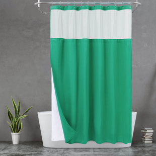 Green Shower Curtains & Shower Liners You'll Love in 2023